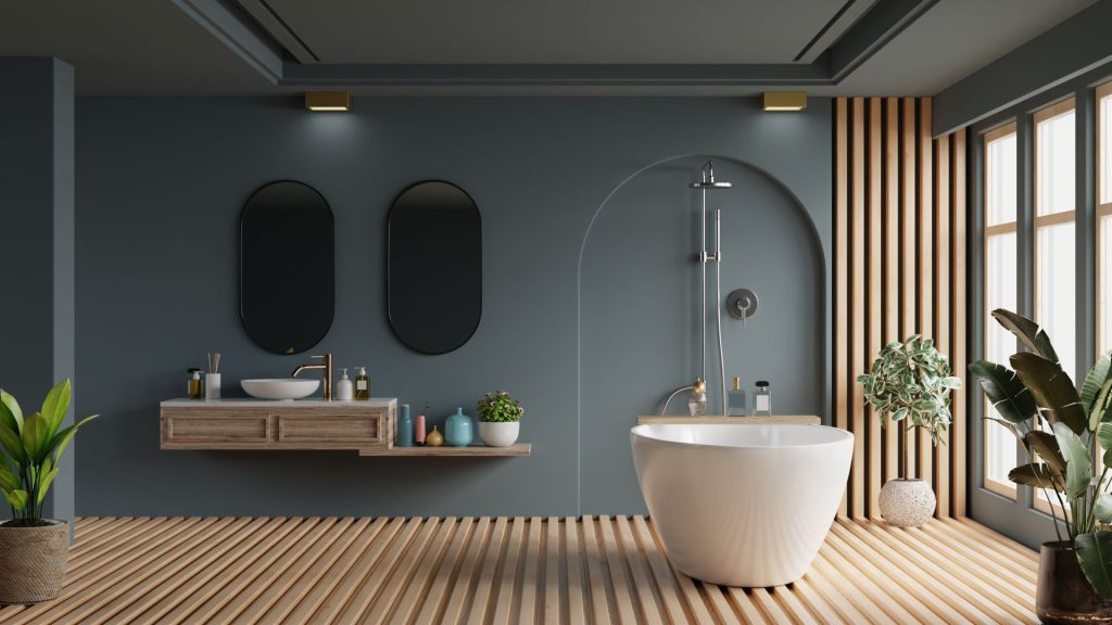 Modern Bathroom Interior Design | Featured image for the Is Fibre Cement Waterproof blog from BetaBoard.